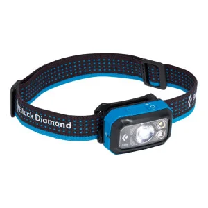 Black Diamond Storm 400 Headlamp pannlampa i färgerna svart och blå.