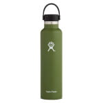 Hydro Flask Standard Mouth Flex vattenflaska i färgen grön.
